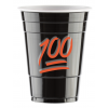 100 EMOJI - Vasos Negros - BLACK CUPS (50 vasos) 