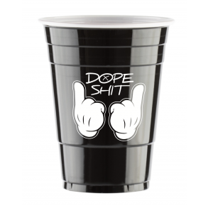 DOPE SHIT - BLACK CUPS (50 Cups) Limited Edition