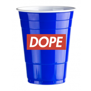 DOPE DESIGN - BLUE CUPS (50 Cups) Limited Edition