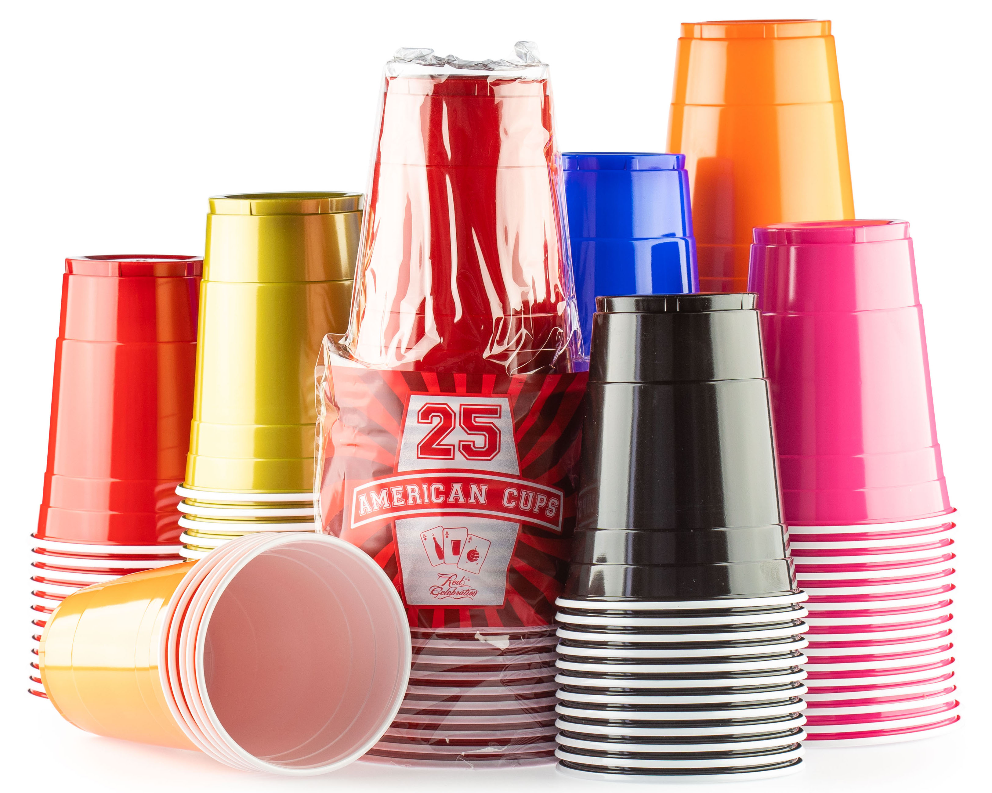 manager Canada Kolonisten De originele American cups in Red, Blue, Black & Pink | Mix Your Colors 100  st. voor €11,99