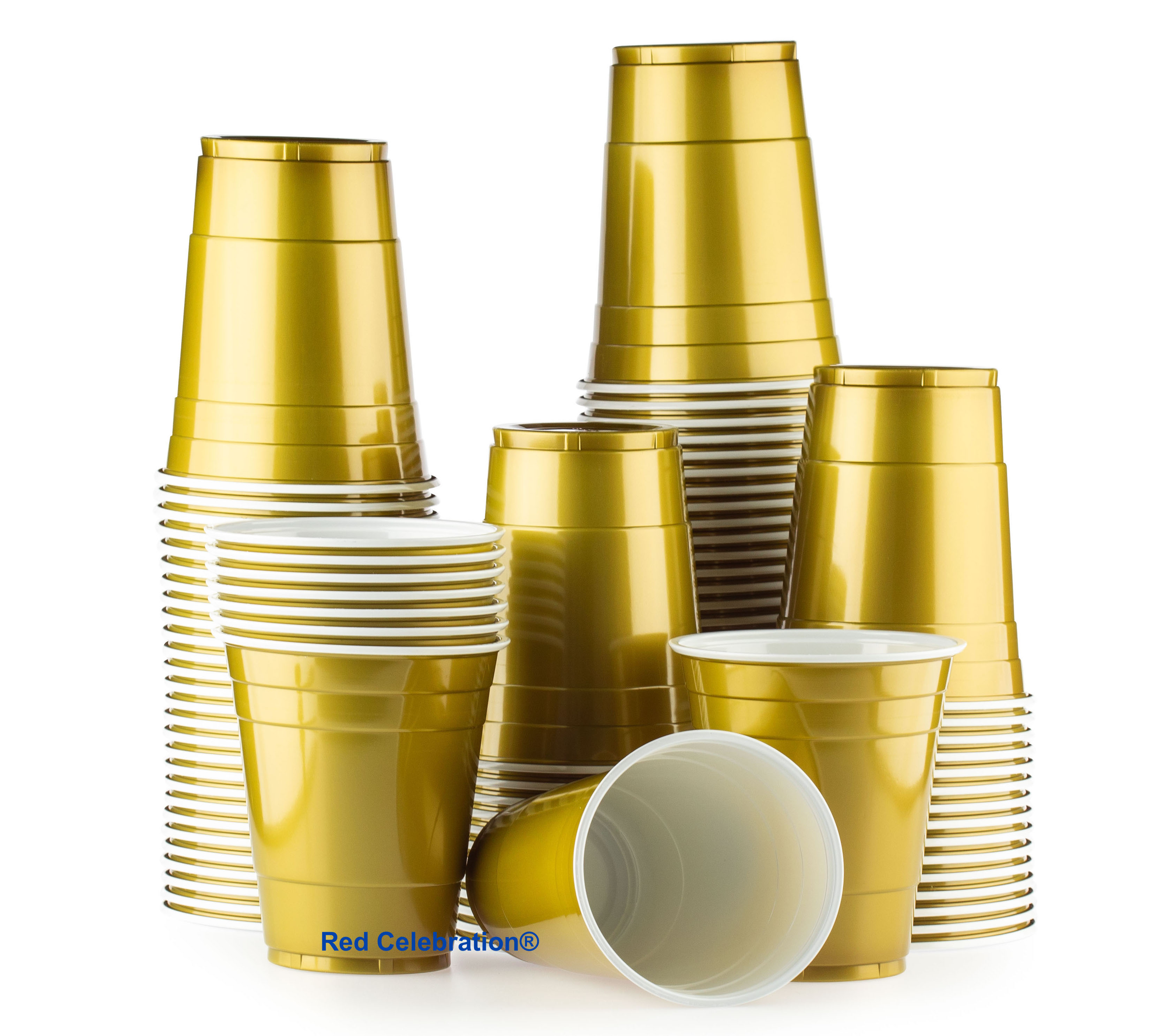 Gobelets Beer Pong x20 - Orange - 50cl - Jour de Fête - Gobelets Plastique  - Tasses et Gobelets