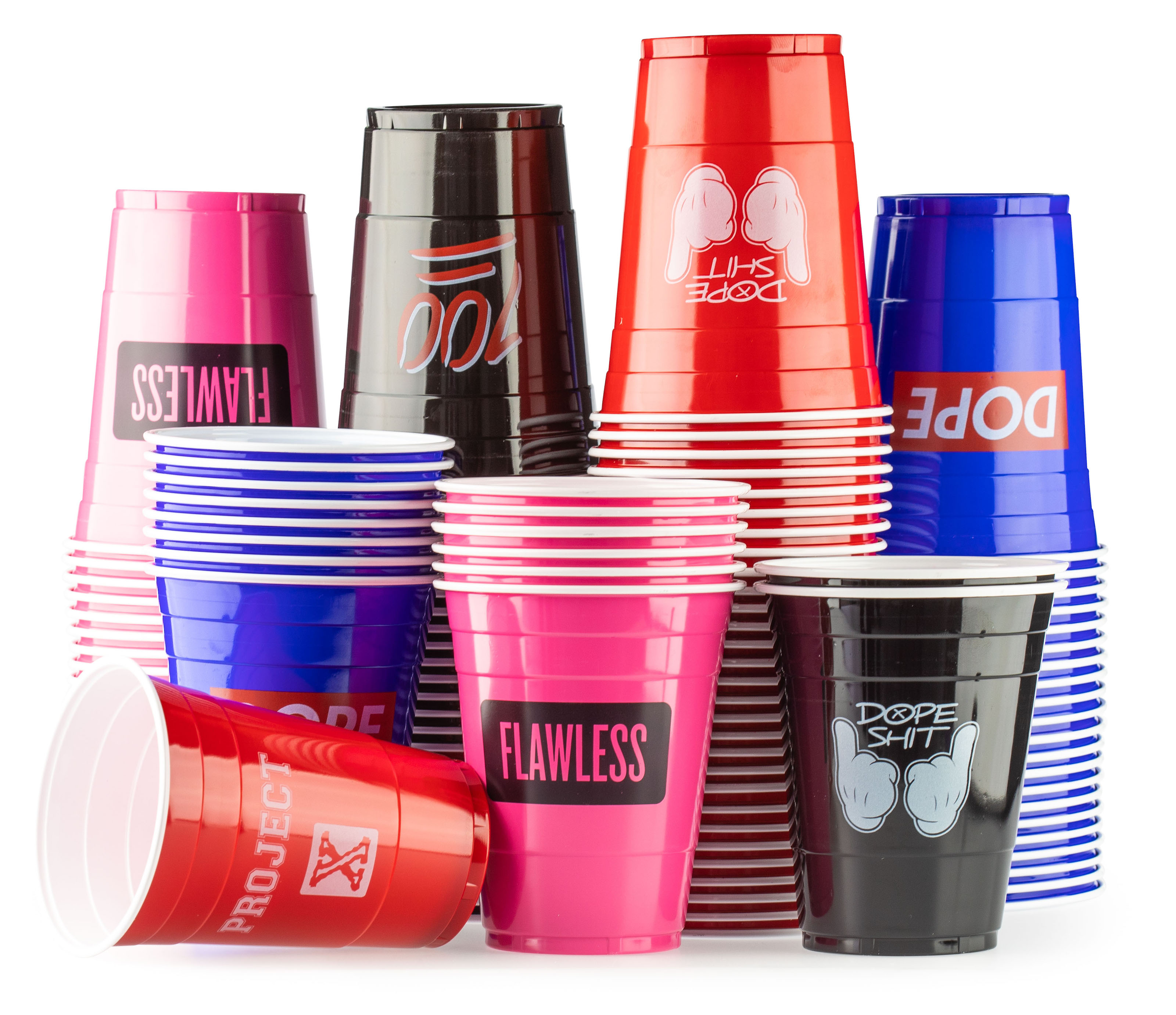 Bedrukte Red Cups Project X Design in verschillende kleuren Originele
